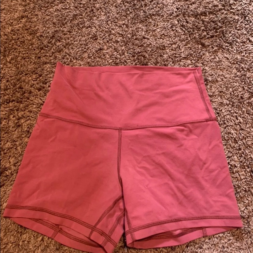 Pink lululemon align shorts 4” size 6